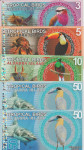 BANK. 3,5,10,25,50 DOLLARS -ALDABRA ISLAND-trop.ptiči(SEJŠELI)2017.UNC