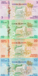 BANKOVEC 3,10,20,50 DOLLARS  AAA (KUKOVO OTOČJE COOK ISLANDS)1992.UNC