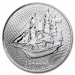 Cook Islands 1 oz srebrnik Bounty ship 2022 (trezor)