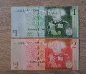Tonga 1$ in 2$ AU UNC