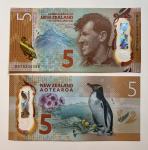 NOVA ZELANDIJA / New Zealand , 5$  5 dolarjev 2015 polimer UNC