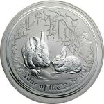 1 kg srebrnik 999/1000 - Lubar II Year of the Rabbit 2011