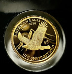 4x ZLATNIK AMERICAN EAGLE Fidži 2016 (otaku)
