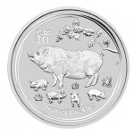 Avstralija 1 oz srebrnik Lunar 2 PIG 2019 (trezor)