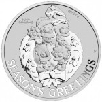 Avstralija 1 oz srebrnik The SIMPSONS SEASON'S GREETINGS 2022 (trezor)