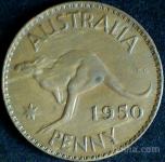 LaZooRo: Avstralija 1 Penny 1950 VF  a