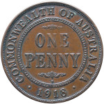 LaZooRo: Avstralija 1 Penny 1918 XF/UNC