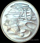 LaZooRo: Avstralija 20 Cents 1968 XF a