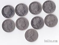 AVSTRALIJA - 20 cents 21 različnih kovancev