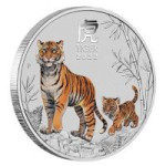 Avstralija PM 1/2 oz sreb. Lunar 3 Tiger 2022 BARVNI (trezor)