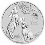 Avstralija PM 1 oz srebrnik Lunar 3 Rabbit Zajc 2023 (trezor)