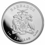 Barbados 1 oz srebrnik Caribbean Seahorse 2022 (trezor)