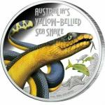 Deadly & Dangerous - Yellow-Bellied Sea Snake 1oz 2013 PROOF