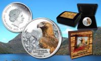 Endangered and Extinct - Tasmanian Wedge-Tailed Eagle 1oz. srebrnik