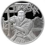 Fiji 1 oz srebrnik SAMURAI Ancient Warriors 2022  (trezor)