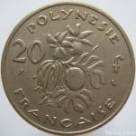 LaZooRo: Francoska Polinezija 20 Francs 1967 XF