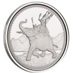 Gibraltar 1 oz srebrnik War Elephant 2022 (trezor)
