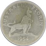 LaZooRo: Avstralija 1 Florin 1954 XF - srebro
