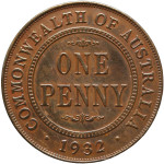 LaZooRo: Avstralija 1 Penny 1932 PROOF ekstremno redek