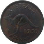LaZooRo: Avstralija 1 Penny 1950 XF a