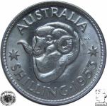 LaZooRo: Avstralija 1 Shilling 1953 UNC - Srebro