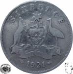 LaZooRo: Avstralija 6 Pence 1921 VF - Srebro