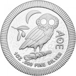 Niue 1 oz srebrnik Athenian Owl 2021 (trezor)