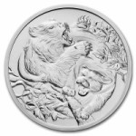 Niue 1 oz srebrnik Cougar vs Bear 2022  Apex Predators (trezor)