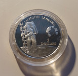 NIUE 5$ 1992 UNC "MOON LANDING" Astronavt, pristanek na luni