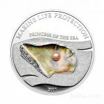 PRODAM SREBRNIK S PRAVIM BISEROM, MORSKA PRINCESA, PALAU