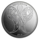 Srebrnik 1 oz Tokelau Silver Equlibrium Butterfly 2019 (trezor)