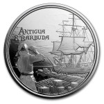 Srebrnik Antigua & Barbuda 2019 1oz $2 (XCD) Rum Runner (trezor)