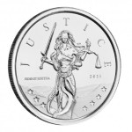 Srebrnik GIBRALTAR 1 oz LADY JUSTICE 2021 (trezor)