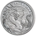 Srebrnik St. Helena 1oz MODERN JAPANESE TRADE DOLLAR 2023 (trezor)