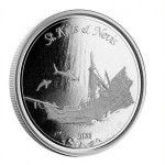 Srebrnik St. Kitts & Nevis 2021 1oz SUNKEN SHIP (trezor)