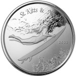 Srebrnik St. Kitts & Nevis 2022 1oz UNDERWATER SURFER (trezor)