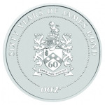 Srebrnik Tuvalu 2022 1oz James Bond 007 60 Years Family Crest (trezor)