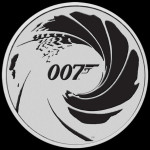 Srebrnik Tuvalu 2022 1oz James Bond 007  Črn / Barvni (trezor)
