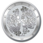 Tokelau 1 oz srebrnik Astrološka znam. 2021 GEMINI / DVOJČKA (trezor)