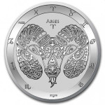 Tokelau 1 oz srebrnik Astrološka znamenja 2021 ARIES/OVEN (trezor)