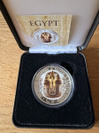 TUTANKHAMUN Gilded Egypt Queen Silver Coin 1$ Fiji 2012