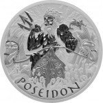 Tuvalu 1 oz srebrnik Gods of Olympus POSEIDON 2021 (trezor)