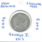 Nova Zelandija 1 Shilling 1935  srebrnik