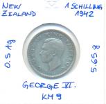 Nova Zelandija 1 Shilling 1942  srebrnik