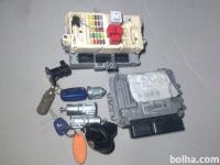 fiat stilo 1.9 88kw 2008 karavan računalniki komplet ključ