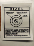Golf mk1 TAS  diesel nalepka z navodili