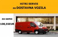 Hitri servis za dostavna vozila že od 108.55 euro