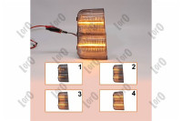 Indikator v ogledalu, (smerna utripalka), SET, LED, Dynamic; CITROEN J