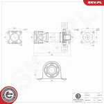 Kardanska gred SKV 76SKV156 za MERCEDES Sprinter in VW Crafter | OE A9