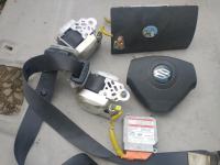 suzuki ignis 2008 airbag voznik sovoznik pasovi pas računalnik set kit